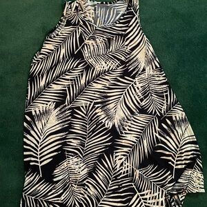 blue and white coverup for beach/ pool